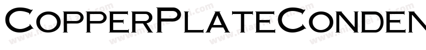 CopperPlateCondensed Bold字体转换